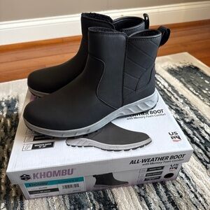 Women’s Ladies Khombu All Weather Stylish Black Boots size 10
